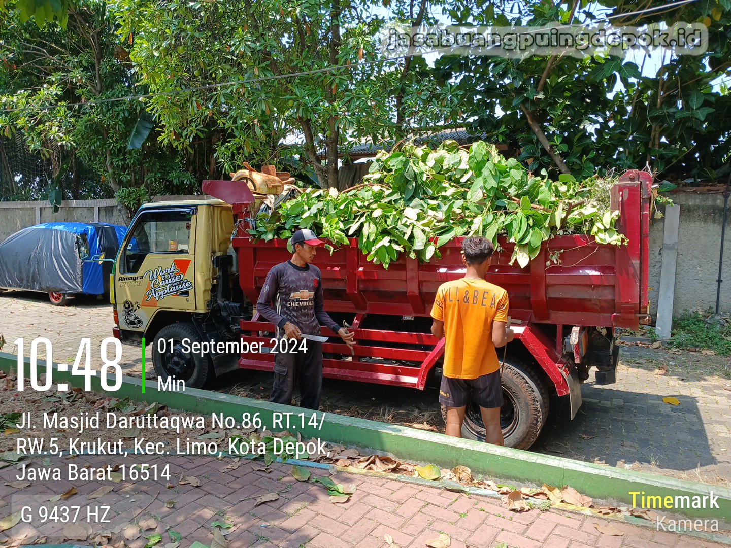 Dokumentasi Jasa Buang Sampah Pohon/Daun